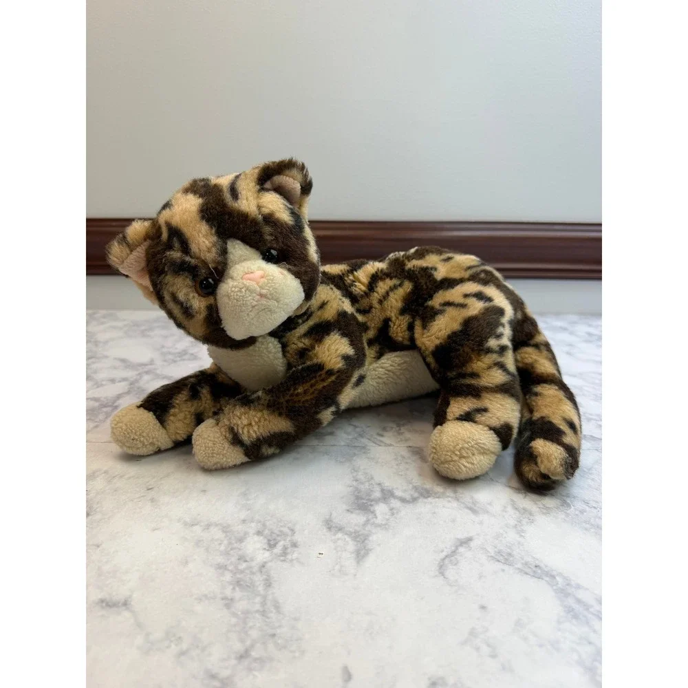Ty Classic FIDDLES Cat Plush Brown Tan Spotted Tortoiseshell Stuffed Animal 2006